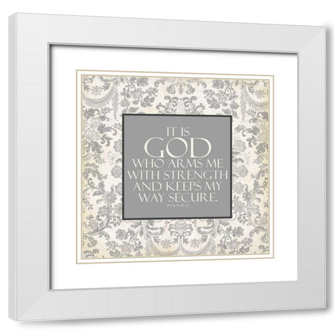 Way Secure White Modern Wood Framed Art Print with Double Matting by Villa, Mlli