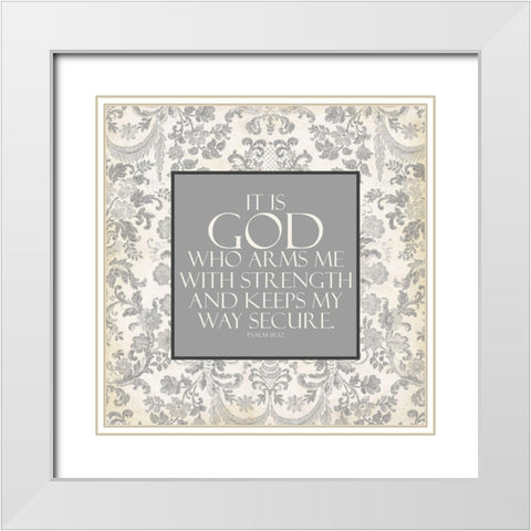 Way Secure White Modern Wood Framed Art Print with Double Matting by Villa, Mlli
