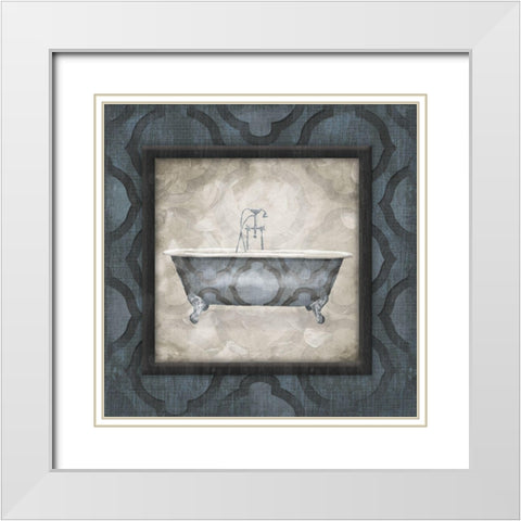 Enjoy The Soak White Modern Wood Framed Art Print with Double Matting by Villa, Mlli