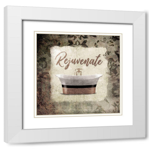 Rejuvenate Copper White Modern Wood Framed Art Print with Double Matting by Villa, Mlli