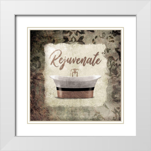 Rejuvenate Copper White Modern Wood Framed Art Print with Double Matting by Villa, Mlli