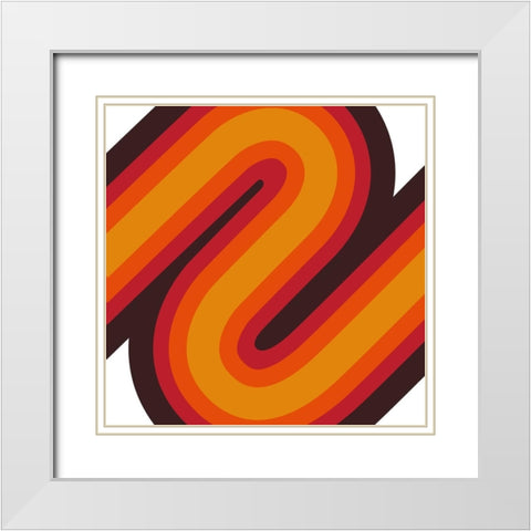 S Road White Modern Wood Framed Art Print with Double Matting by Villa, Mlli