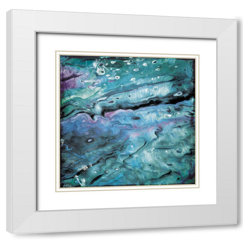 Unclear Waters White Modern Wood Framed Art Print with Double Matting by Villa, Mlli