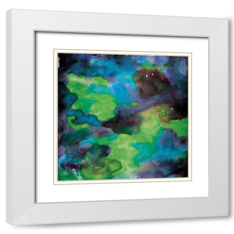 Chemical Mist White Modern Wood Framed Art Print with Double Matting by Villa, Mlli