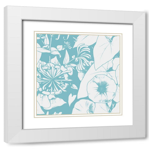 Sunshine Flowers Four White Modern Wood Framed Art Print with Double Matting by Villa, Mlli