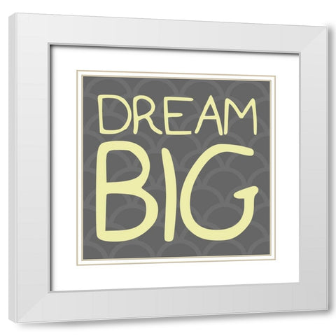 Big Dream Reverse White Modern Wood Framed Art Print with Double Matting by Villa, Mlli