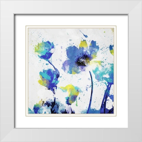 Flowers are Watered White Modern Wood Framed Art Print with Double Matting by Villa, Mlli