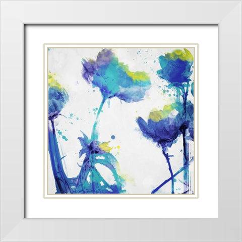 Flowers are Watered Mate White Modern Wood Framed Art Print with Double Matting by Villa, Mlli