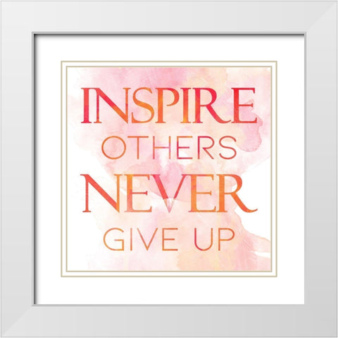 Inspire White Modern Wood Framed Art Print with Double Matting by Villa, Mlli