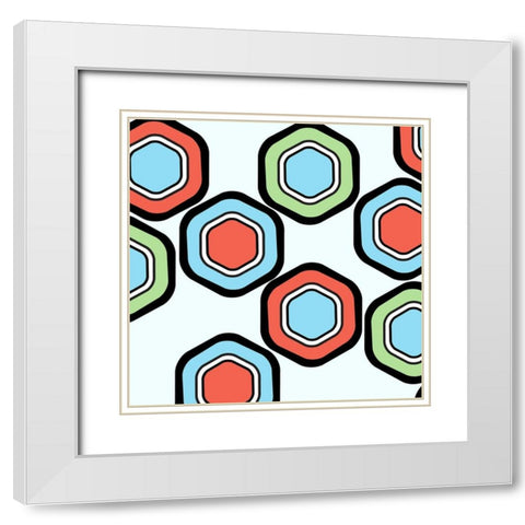 Colorful Honey White Modern Wood Framed Art Print with Double Matting by Villa, Mlli