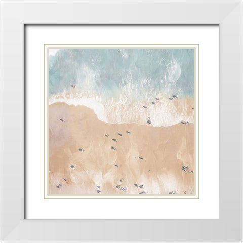 Lay Out On The Beach White Modern Wood Framed Art Print with Double Matting by Villa, Mlli