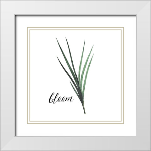 Bloom White Modern Wood Framed Art Print with Double Matting by Villa, Mlli