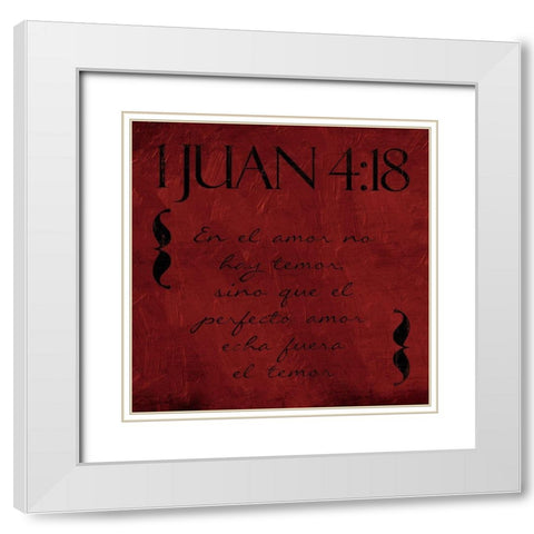 Juan En White Modern Wood Framed Art Print with Double Matting by Villa, Mlli
