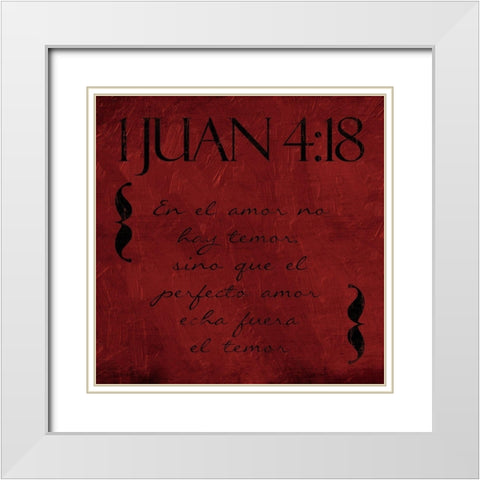Juan En White Modern Wood Framed Art Print with Double Matting by Villa, Mlli