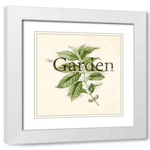 The Garden Flower White Modern Wood Framed Art Print with Double Matting by Villa, Mlli