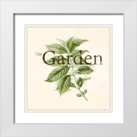 The Garden Flower White Modern Wood Framed Art Print with Double Matting by Villa, Mlli