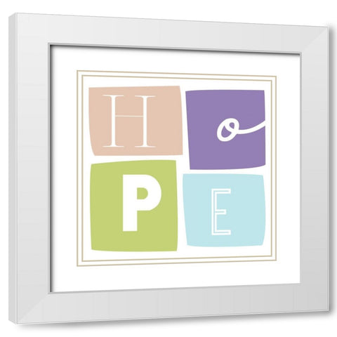 Hope Boxes White Modern Wood Framed Art Print with Double Matting by Villa, Mlli