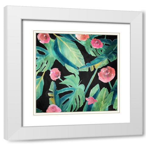 Tropical Thunder White Modern Wood Framed Art Print with Double Matting by Villa, Mlli