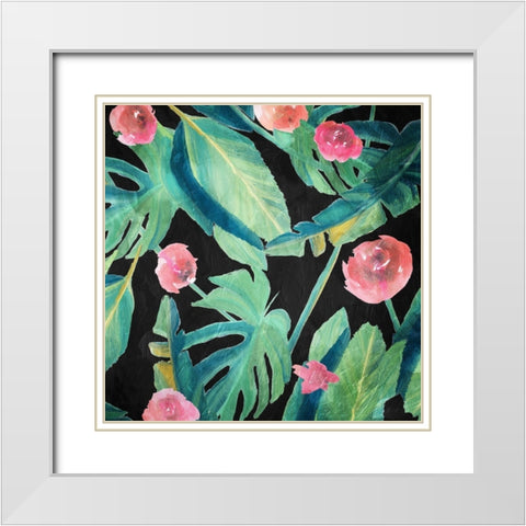 Tropical Thunder White Modern Wood Framed Art Print with Double Matting by Villa, Mlli