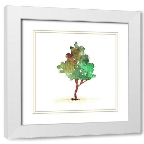 Water The Tree White Modern Wood Framed Art Print with Double Matting by Villa, Mlli