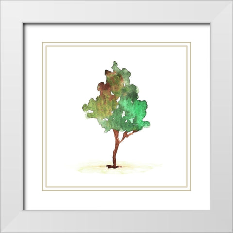 Water The Tree White Modern Wood Framed Art Print with Double Matting by Villa, Mlli