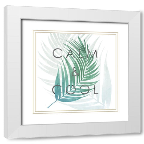 Calm And Cool N White Modern Wood Framed Art Print with Double Matting by Villa, Mlli