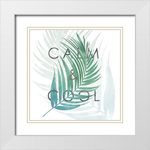 Calm And Cool N White Modern Wood Framed Art Print with Double Matting by Villa, Mlli