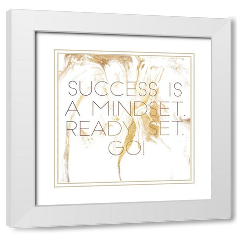 Mindset White Modern Wood Framed Art Print with Double Matting by Villa, Mlli