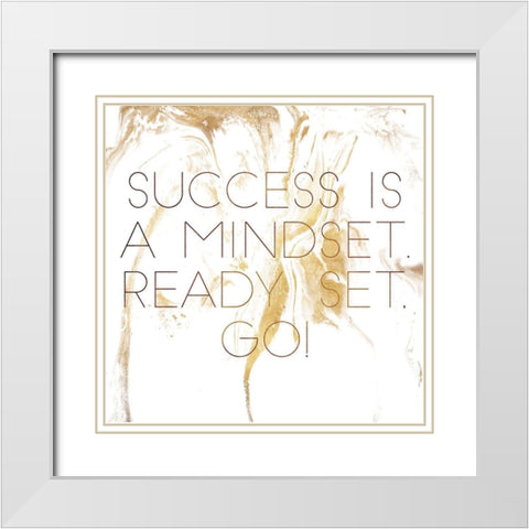 Mindset White Modern Wood Framed Art Print with Double Matting by Villa, Mlli