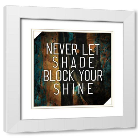 Shine White Modern Wood Framed Art Print with Double Matting by Villa, Mlli