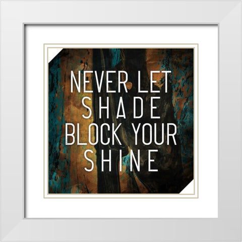 Shine White Modern Wood Framed Art Print with Double Matting by Villa, Mlli