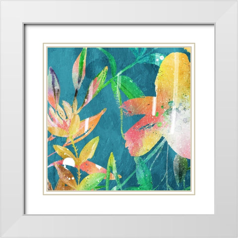 Tropical Thoughts Three White Modern Wood Framed Art Print with Double Matting by Villa, Mlli