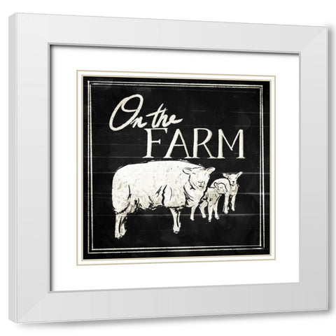 On The Farm White Modern Wood Framed Art Print with Double Matting by Villa, Mlli