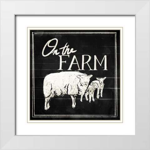 On The Farm White Modern Wood Framed Art Print with Double Matting by Villa, Mlli