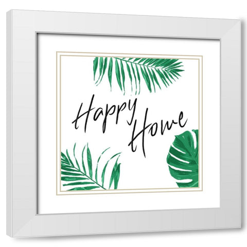 Happy Home Clean White Modern Wood Framed Art Print with Double Matting by Villa, Mlli