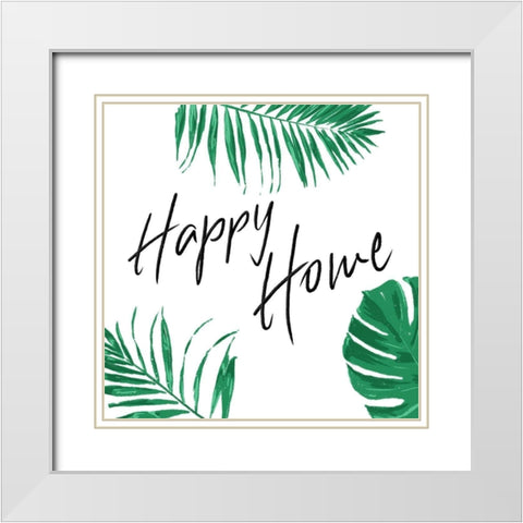 Happy Home Clean White Modern Wood Framed Art Print with Double Matting by Villa, Mlli