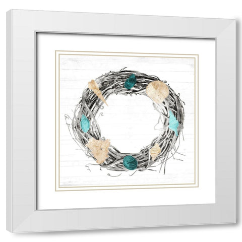 Time For the Coast Mate White Modern Wood Framed Art Print with Double Matting by Villa, Mlli