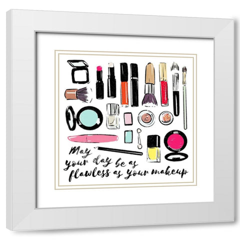 May Your Day White Modern Wood Framed Art Print with Double Matting by Villa, Mlli
