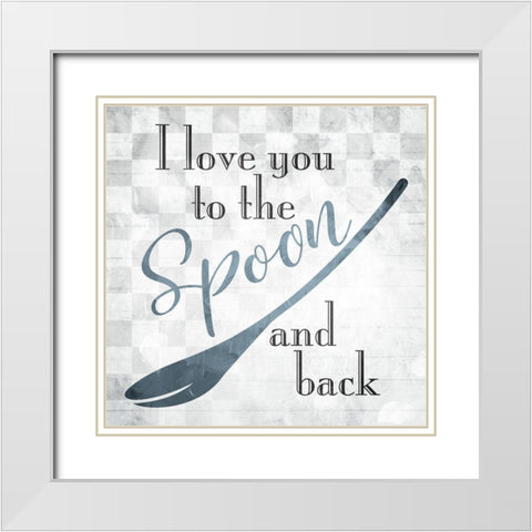 Spoon And Back White Modern Wood Framed Art Print with Double Matting by Villa, Mlli