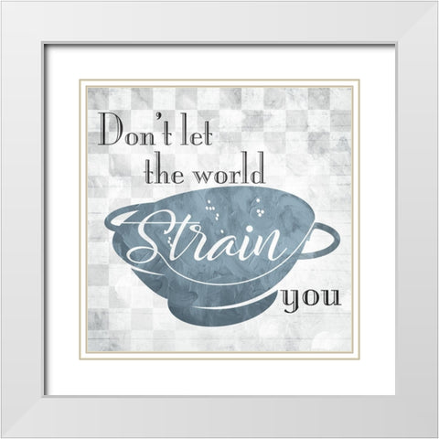 Strain White Modern Wood Framed Art Print with Double Matting by Villa, Mlli