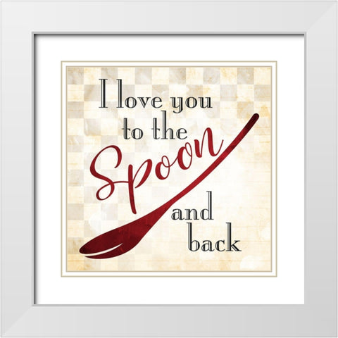Spoon And Back Traditional White Modern Wood Framed Art Print with Double Matting by Villa, Mlli