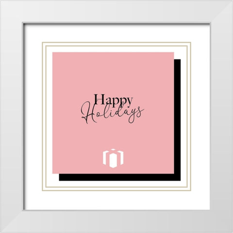 Clean Holidays White Modern Wood Framed Art Print with Double Matting by Villa, Mlli