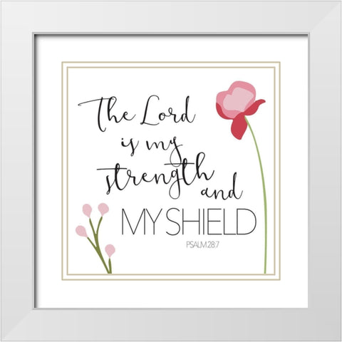 The Lord White Modern Wood Framed Art Print with Double Matting by Villa, Mlli