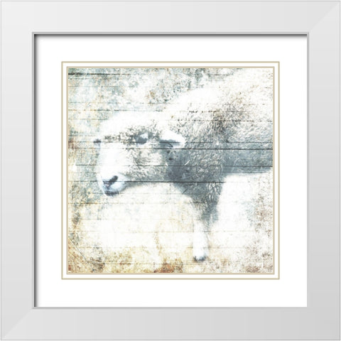 Wake Up Time White Modern Wood Framed Art Print with Double Matting by Villa, Mlli
