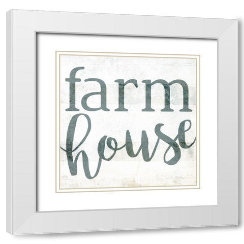 Farm House Simpler White Modern Wood Framed Art Print with Double Matting by Villa, Mlli