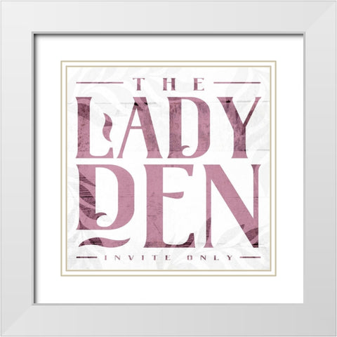 Lady Den Clean White Modern Wood Framed Art Print with Double Matting by Villa, Mlli