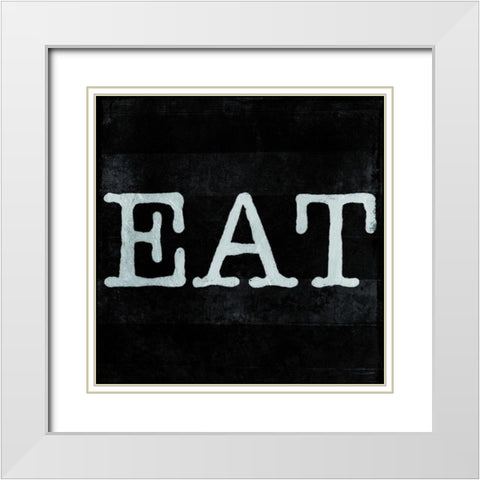 ReEat White Modern Wood Framed Art Print with Double Matting by Villa, Milli