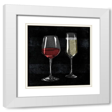 ReBeverages White Modern Wood Framed Art Print with Double Matting by Villa, Milli