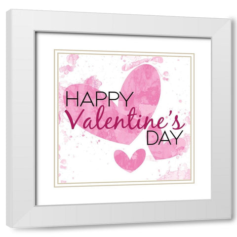 Ice Cold Valentine White Modern Wood Framed Art Print with Double Matting by Villa, Milli