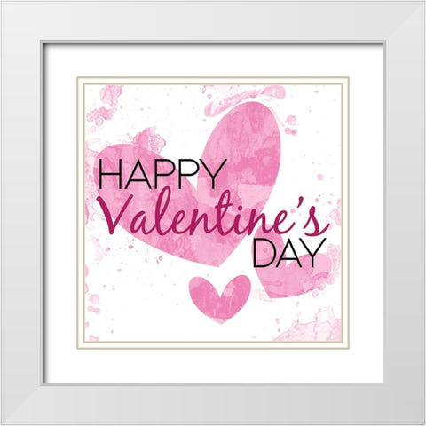 Ice Cold Valentine White Modern Wood Framed Art Print with Double Matting by Villa, Milli
